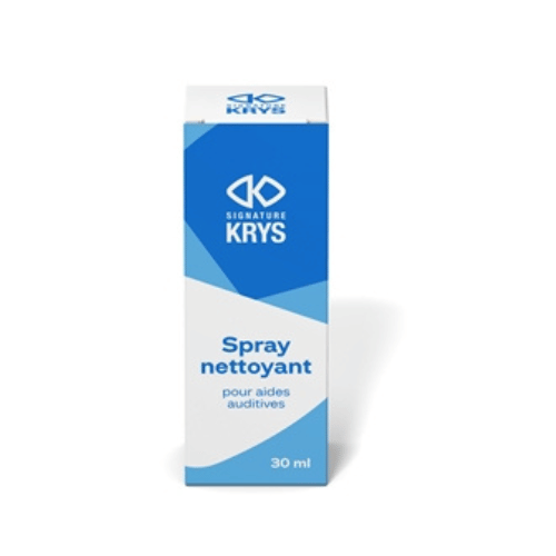 Spray nettoyant 30ml pour le nettoyage des appareils auditifs avec brosse